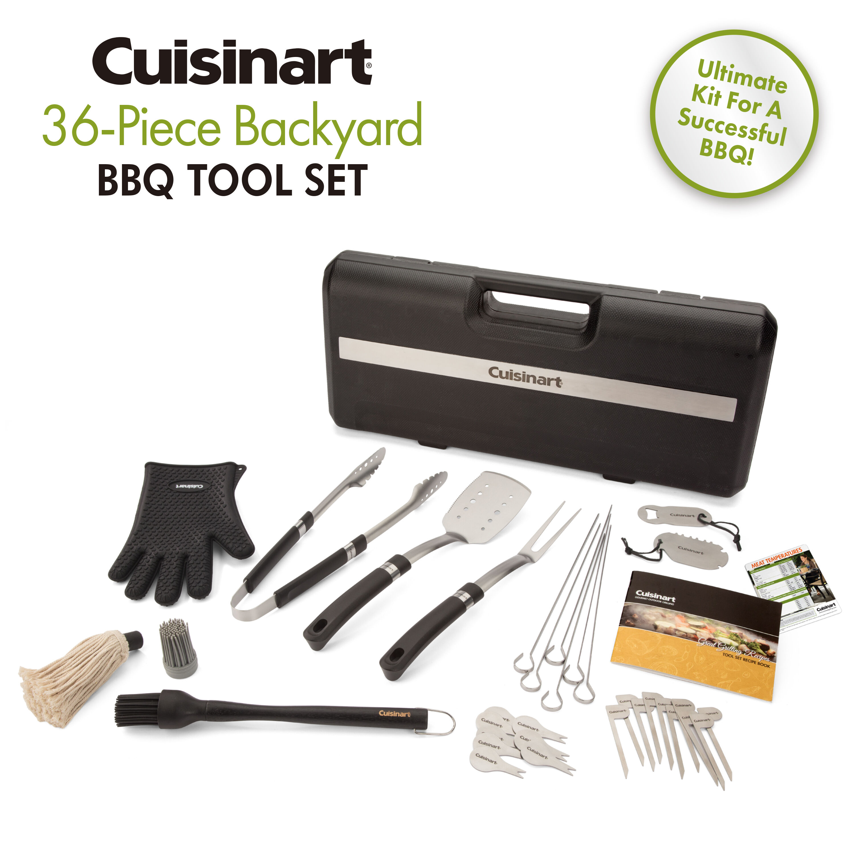 36 Piece Backyard BBQ Tool Set - Cuisinart